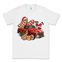 White christmas tree cake with farm track and santa ado Classic Tee - AdoDesignShop