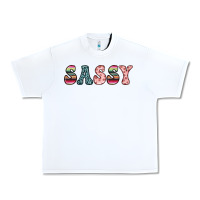 White sassy Urban Heavy Tee - JahusDesignShop