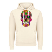 Vintage Artic sugar skull Vintage Hoodie - FaDigitalArtStudio