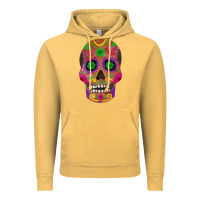 Vintage Mustard sugar skull Vintage Hoodie - FaDigitalArtStudio