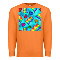 Carrot Pride lgbtq flags and leopard seamless pattern Premium Sweatshirt - BundleAndBundleShop
