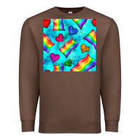 Chestnut Pride lgbtq flags and leopard seamless pattern Premium Sweatshirt - BundleAndBundleShop