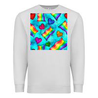 Dove Grey Pride lgbtq flags and leopard seamless pattern Premium Sweatshirt - BundleAndBundleShop