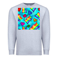 Heather Grey Pride lgbtq flags and leopard seamless pattern Premium Sweatshirt - BundleAndBundleShop