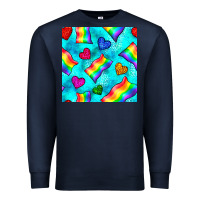 Navy Pride lgbtq flags and leopard seamless pattern Premium Sweatshirt - BundleAndBundleShop