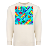 Sandshell Pride lgbtq flags and leopard seamless pattern Premium Sweatshirt - BundleAndBundleShop