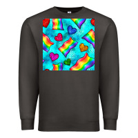 Smoke Pride lgbtq flags and leopard seamless pattern Premium Sweatshirt - BundleAndBundleShop