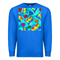 True Royal Pride lgbtq flags and leopard seamless pattern Premium Sweatshirt - BundleAndBundleShop