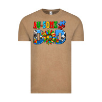 Vintage Coffee ausome autism dad Vintage Tee - AdoDesignShop