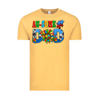 Vintage Mustard ausome autism dad Vintage Tee - AdoDesignShop