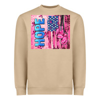 Mushroom hope  breast cancer and american flag Heavyweight Sweatshirt - AdoDesignShop