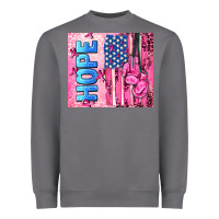 Storm hope  breast cancer and american flag Heavyweight Sweatshirt - AdoDesignShop