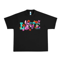 Black love stitch Urban Heavy Tee - AdoDesignShop