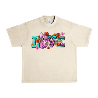 Sandshell love stitch Urban Heavy Tee - AdoDesignShop
