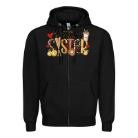 Black softball sister Zipper Hoodie - MaliasSmallBusiness