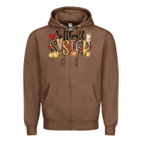 Chestnut softball sister Zipper Hoodie - MaliasSmallBusiness