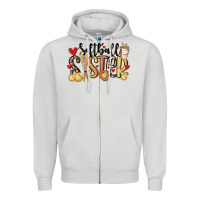 Dove Grey softball sister Zipper Hoodie - MaliasSmallBusiness