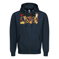 Navy softball sister Zipper Hoodie - MaliasSmallBusiness