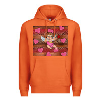 Carrot valentine's day cupid heart Premium Hoodie - RanaPortraitStore