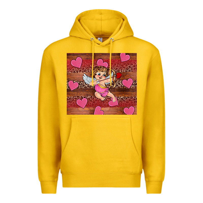 Valentine's Day Cupid Heart Premium Hoodie by RanaPortraitStore | Teevron