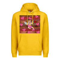 Lemon valentine's day cupid heart Premium Hoodie - RanaPortraitStore