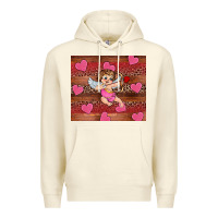 Sandshell valentine's day cupid heart Premium Hoodie - RanaPortraitStore
