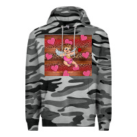 Slate Camo valentine's day cupid heart Premium Hoodie - RanaPortraitStore