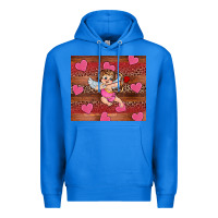 True Royal valentine's day cupid heart Premium Hoodie - RanaPortraitStore