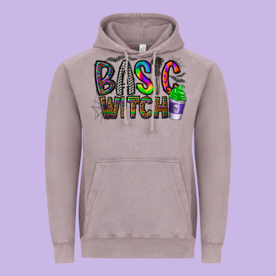 Basic Witch Vintage Hoodie Designed By Cowhidedigitalart