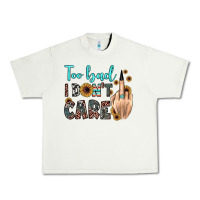Pistachio too bad i don't care Urban Heavy Tee - JahusDesignShop