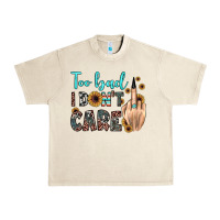 Sandshell too bad i don't care Urban Heavy Tee - JahusDesignShop
