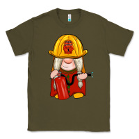 Army Green firefighter gnomes Classic Tee - Artiststas