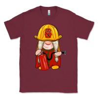 Burgundy firefighter gnomes Classic Tee - Artiststas