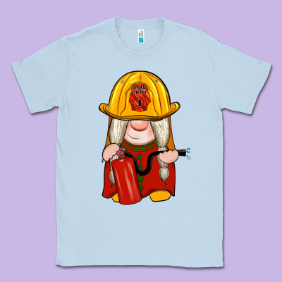 Firefighter Gnomes Classic Tee Designed By Artiststas