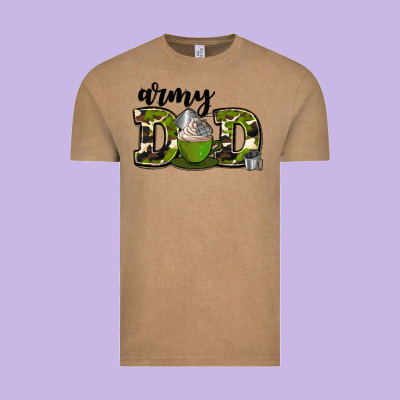 Army Dad Vintage Tee Designed By Adodesignshop