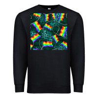 Black Pride lgbtq flags with leopard seamless pattern Premium Sweatshirt - BundleAndBundleShop