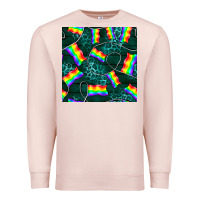 Pale Pink Pride lgbtq flags with leopard seamless pattern Premium Sweatshirt - BundleAndBundleShop