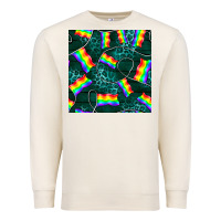 Sandshell Pride lgbtq flags with leopard seamless pattern Premium Sweatshirt - BundleAndBundleShop