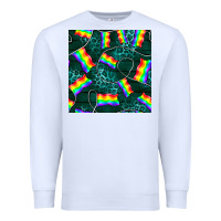 White Pride lgbtq flags with leopard seamless pattern Premium Sweatshirt - BundleAndBundleShop