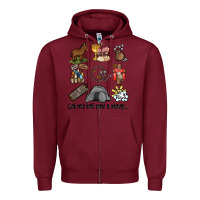 Burgundy let me tell you a story Zipper Hoodie - MaliasSmallBusiness