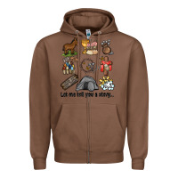 Chestnut let me tell you a story Zipper Hoodie - MaliasSmallBusiness