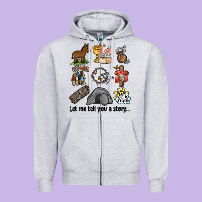 Let Me Tell You A Story Zipper Hoodie Designed By Maliassmallbusiness