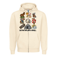 Sandshell let me tell you a story Zipper Hoodie - MaliasSmallBusiness