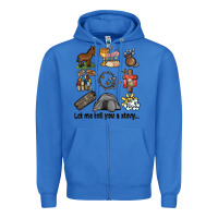 True Royal let me tell you a story Zipper Hoodie - MaliasSmallBusiness