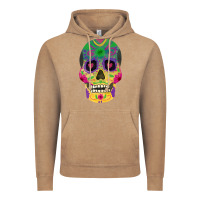 Vintage Coffee sugar skull Vintage Hoodie - FaDigitalArtStudio