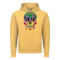 Vintage Mustard sugar skull Vintage Hoodie - FaDigitalArtStudio