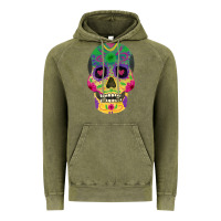 Vintage Olive sugar skull Vintage Hoodie - FaDigitalArtStudio