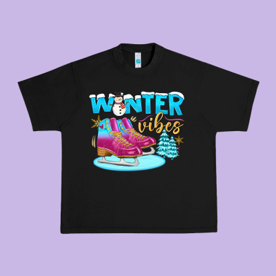 Winter Vibes Urban Heavy Tee Designed By Bundleandbundleshop