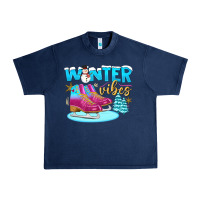Navy winter vibes Urban Heavy Tee - BundleAndBundleShop