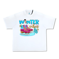 White winter vibes Urban Heavy Tee - BundleAndBundleShop